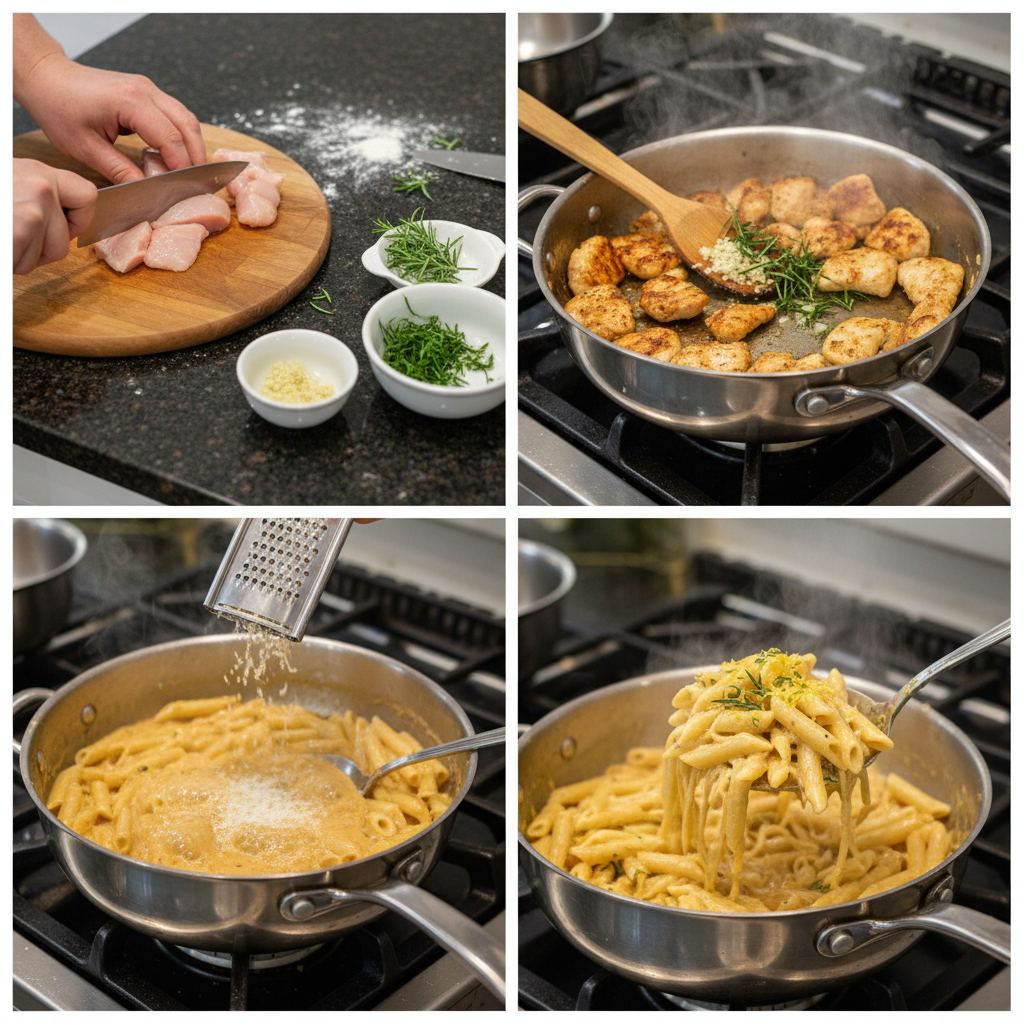 Step by step preparation process